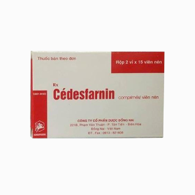 Thuốc trị viêm mắt, chống dị ứng Cédesfarnin | Hộp 30 viên