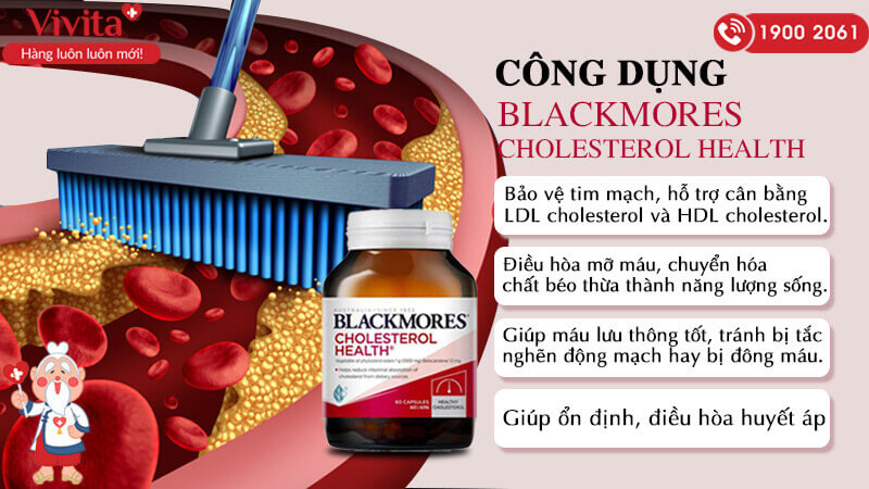 công dụng blackmores cholesterol healthy