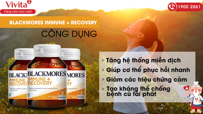 coogn dụng Blackmores Immune + Recovery