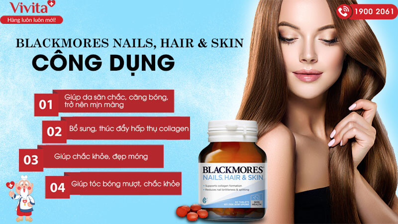 công dụng blackmores nails hair skin