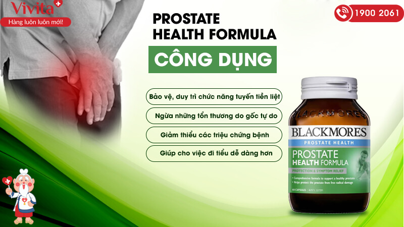 công dụng Blackmores Prostate Health Formula
