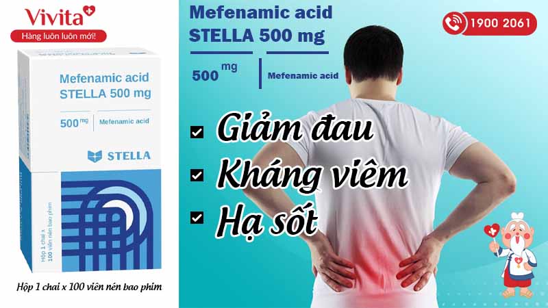 CCông dụng Mefenamic acid STELLA 500 mg