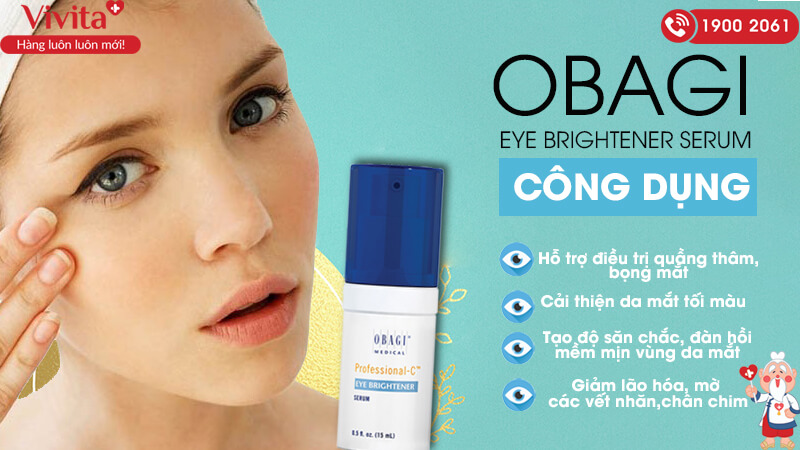 công dụng obagi eye brightener serum