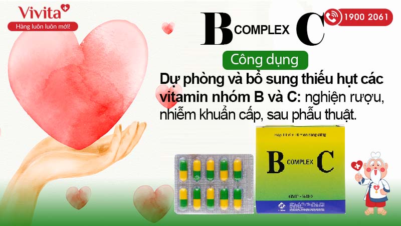 Công dụng của thuốc bổ sung vitamin B Complex C