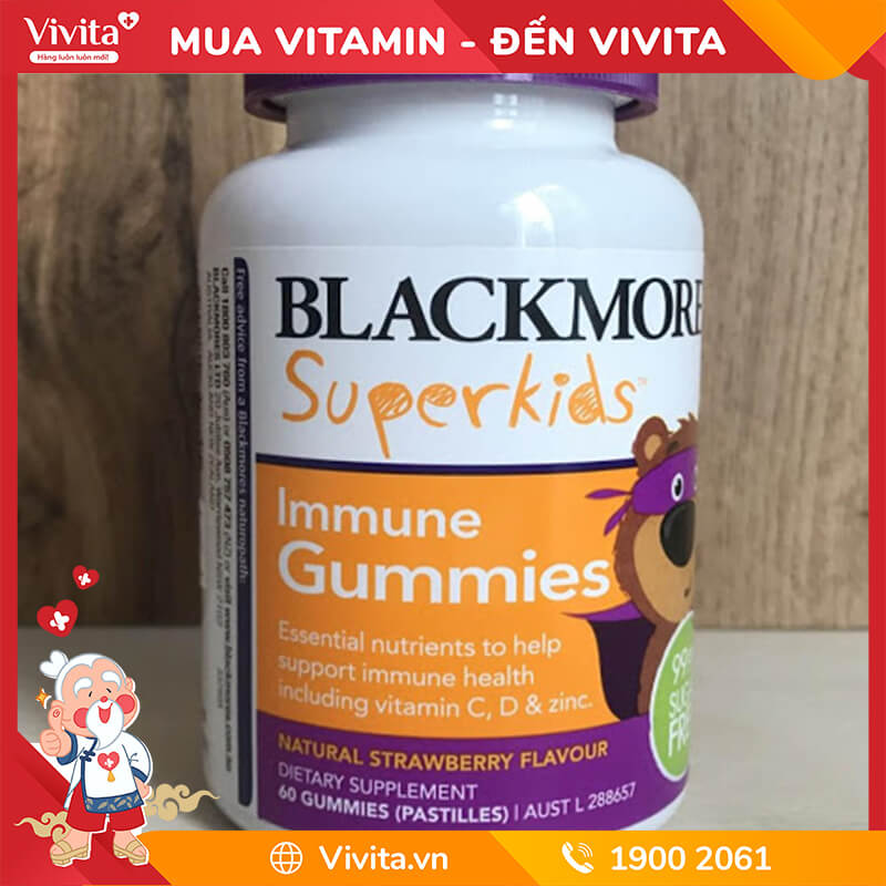 kẹo blackmores superkids immune gummies