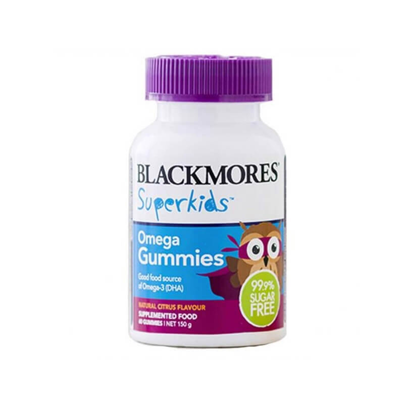 Kẹo Dẻo Blackmores Superkids Omega Gummies | Bổ Sung Omega 3 Cho Trẻ | Hộp 60 Viên