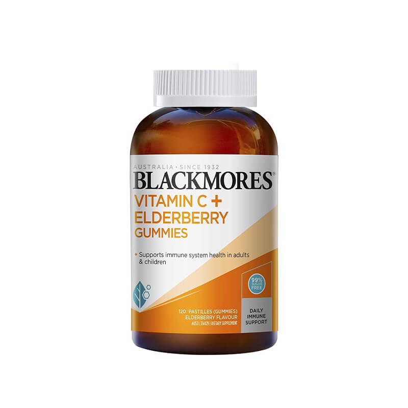 Kẹo Dẻo Blackmores Vitamin C Hương Elderberry | Tăng Cường Vitamin C Hương Elderberry|Hộp 120 Viên