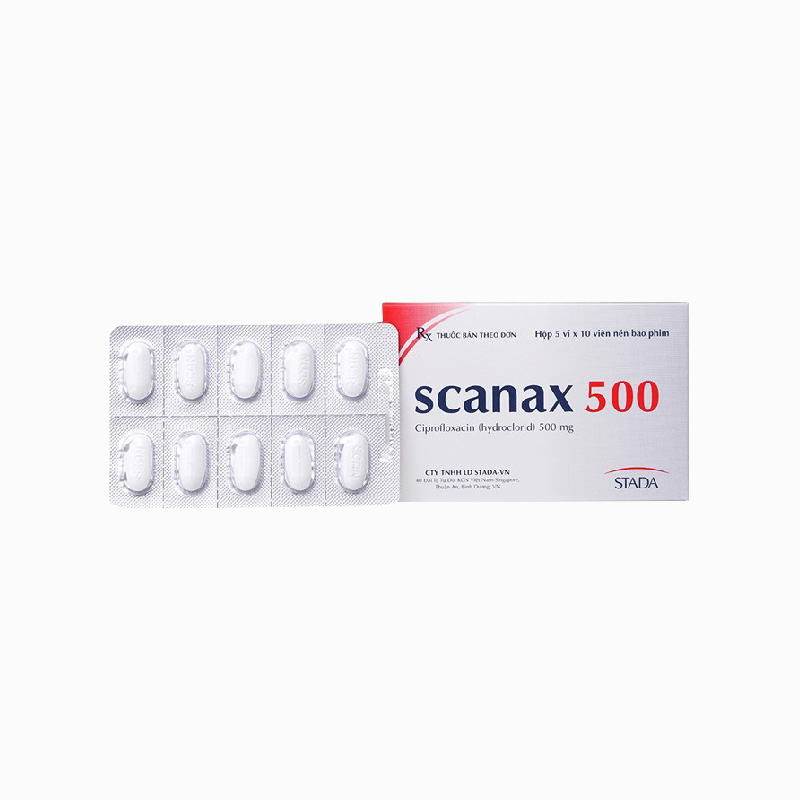 Thuốc kháng sinh trị nhiễm khuẩn Scanax 500 | Hộp 50 viên
