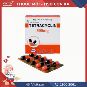 Thuốc kháng sinh trị nhiễm khuẩn Tetracycline 500mg