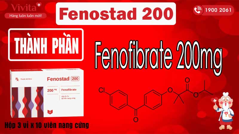 Thành phần thuốc Fenostad 200