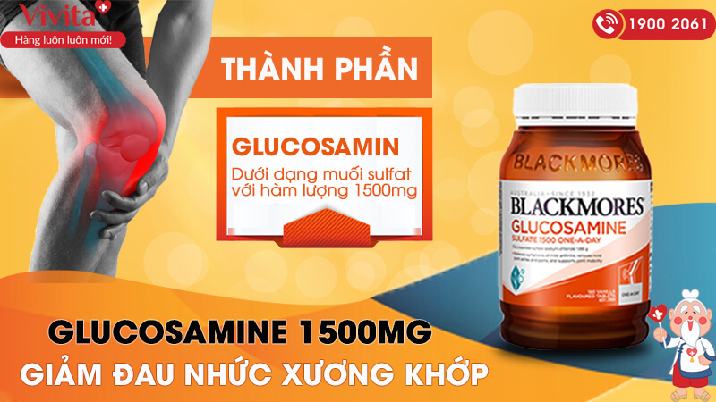 Thành phần Blackmores Glucosamine 1500mg One-A-Day