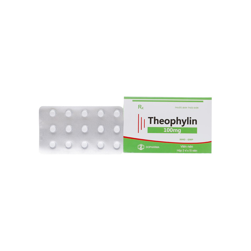 Thuốc trị hen Theophylin 100mg | Hộp 30 viên