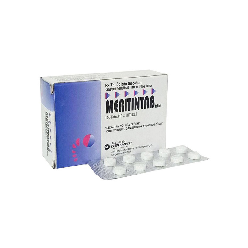 Thuốc trị rối loạn tiêu hóa Meritintab | Hộp 100 viên