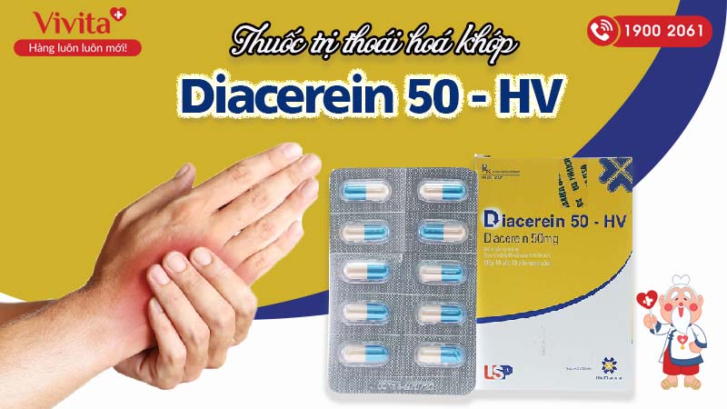 Thuốc trị thoái hóa khớp Diacerein 50-HV