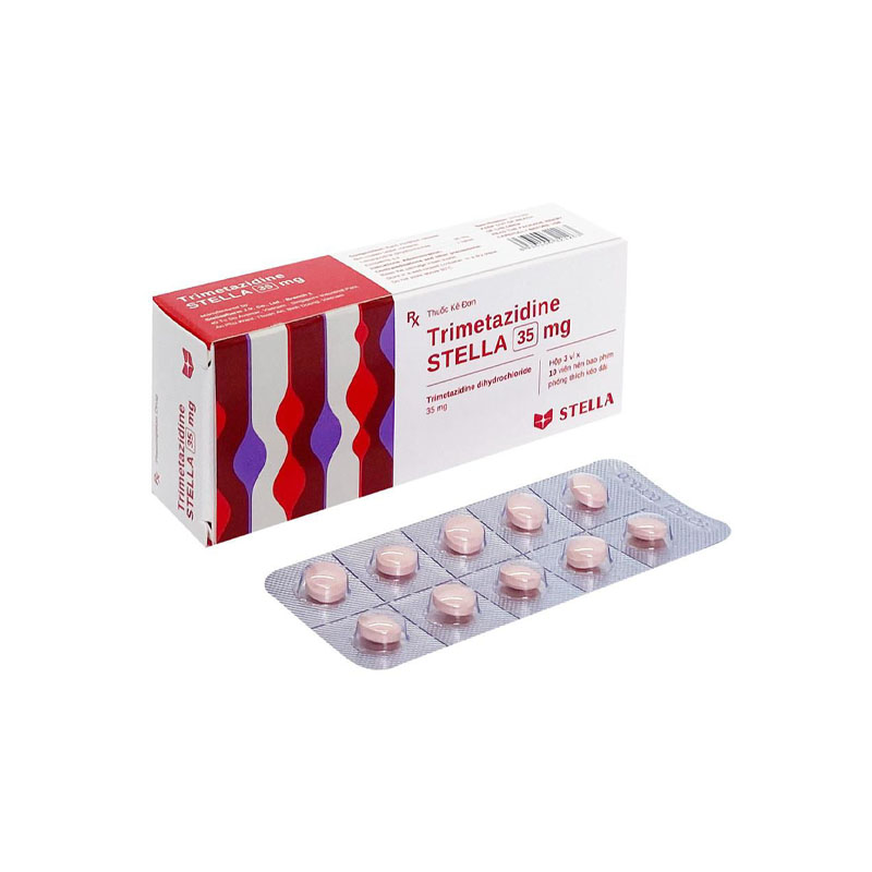Thuốc trị đau thắt ngực Trimetazidine STELLA 35 mg | Hộp 30 viên