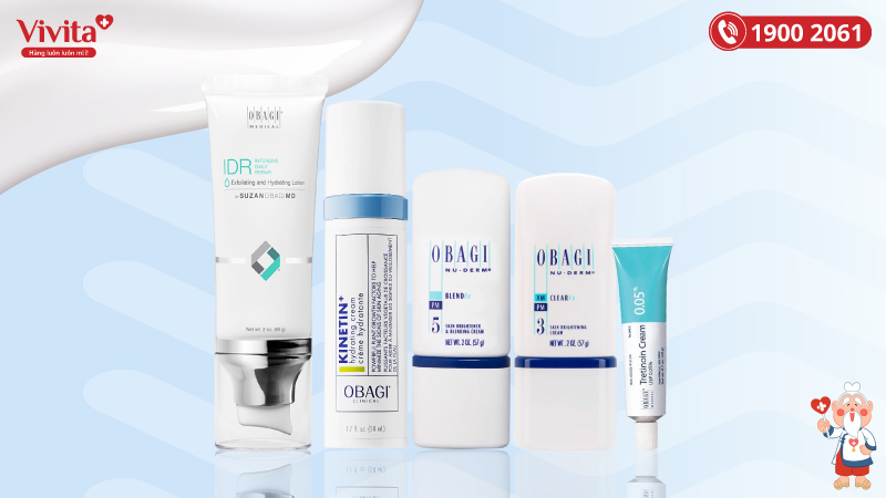 5 sản phẩm trong combo Obagi phù hợp với mọi loại da, đặc biệt làn da nhạy cảm