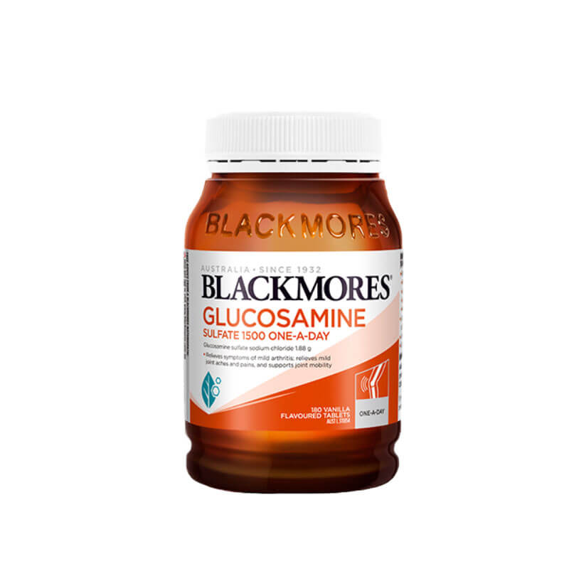 Blackmores Glucosamine 1500mg One-A-Day Hỗ Trợ Giảm Đau Nhức Xương Khớp Hộp 180 Viên