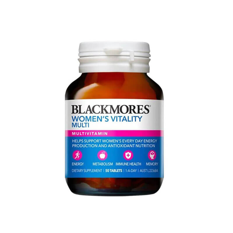 Viên Uống Blackmores Women's Vitality Multi Vitamin | Tổng Hợp Cho Phụ Nữ |Hộp 50 Viên