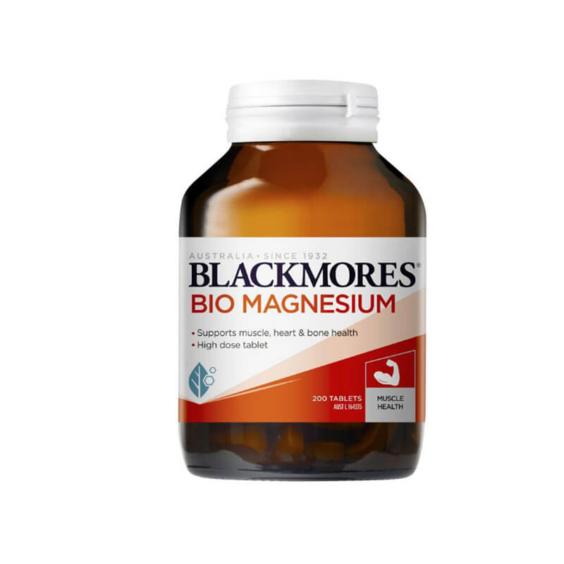 Viên Uống Blackmores Bio Magnesium | Hỗ Trợ Bổ Sung Magie Tự Nhiên | Hộp 200 viên