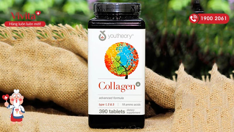 Viên uống Collagen Youtheory Type 1,2&3