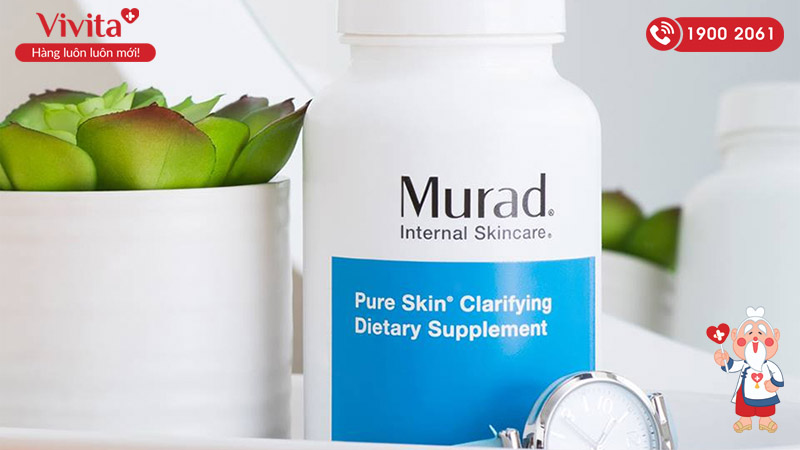 viên uống trị mụn Pure Skin Clarifying Dietary Supplement