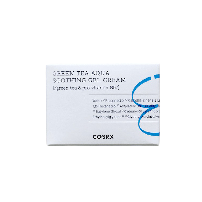 Kem Cosrx Green Tea Aqua Soothing Gel Cream Kháng Viêm, Làm Dịu Cho Da Dầu Mụn | Hộp 50ml