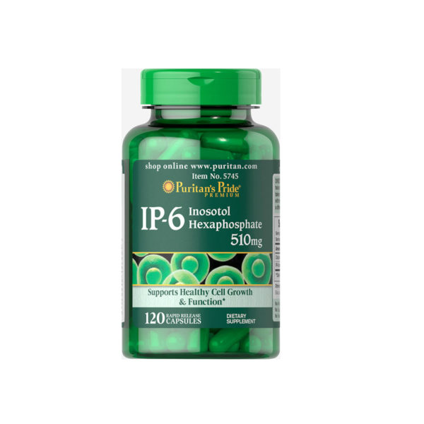 Puritan's Pride IP-6 Inositol Hexaphosphate 510mg Mới 120 viên