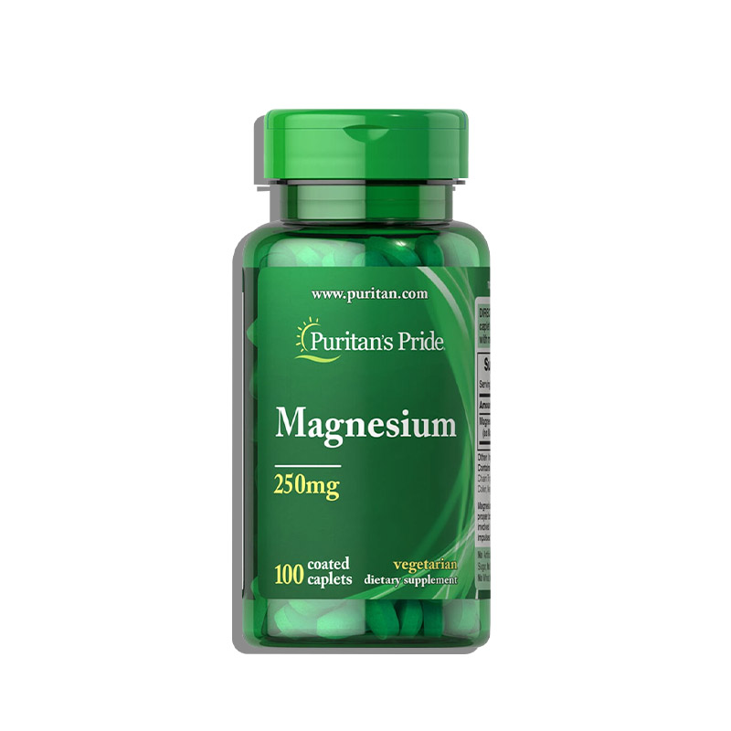 Viên Uống Puritan's Pride Magnesium 250mg Hỗ Trợ Cải Thiện Sức Khỏe Xương Khớp | Hộp 100 Viên