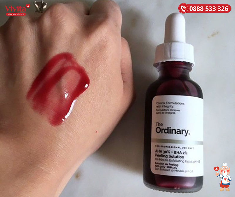 The Ordinary AHA 30% + BHA 2% Peeling Solution giảm thâm trị mụn