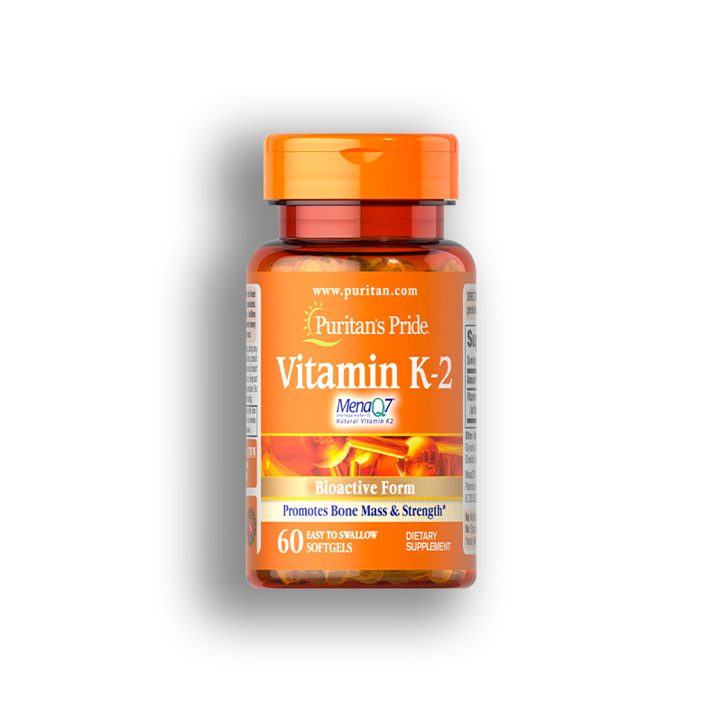 Viên Uống Puritan's Pride Vitamin K2 Hỗ Trợ Chống Đông Máu Tăng Cường Hoạt Động Xương Khớp (Hộp 60 Viên)