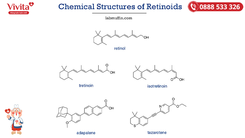 Cấu trúc của các retinoids