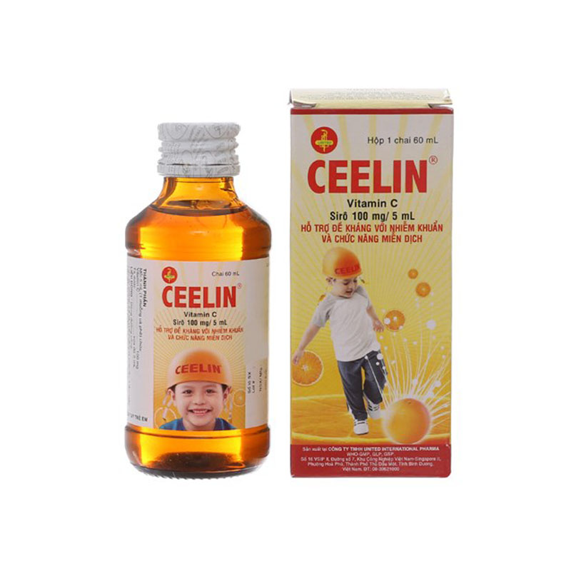 Siro bổ sung Vitamin C cho trẻ em Ceelin | Chai 120ml