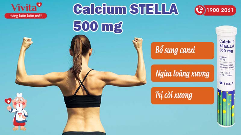 Công dụng viên sủi calcium stella 500mg