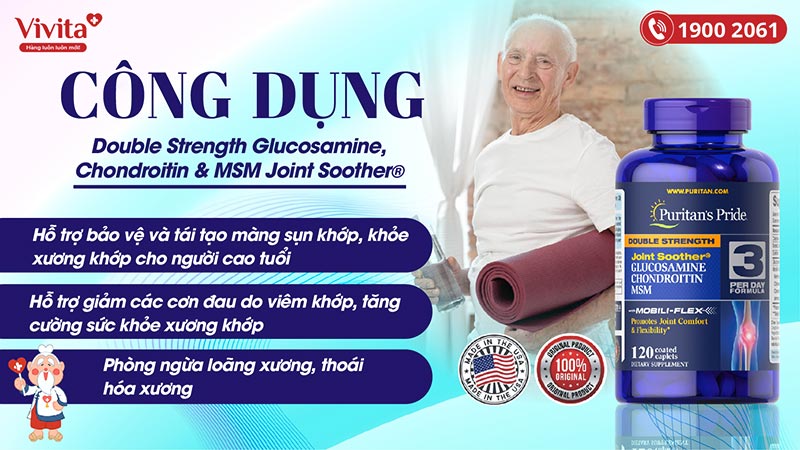 cong-dung-puritans-pride-double-strength-glucosamine-chondroitin-msm-joint-soother