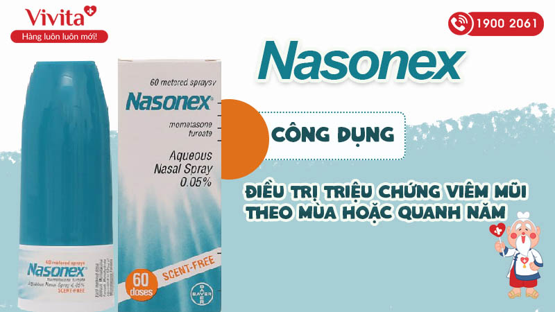 Công dụng của thuốc xịt mũi Nasonex