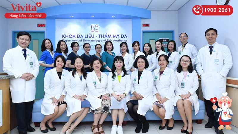 Đội ngũ y bác sĩ Khoa Da liễu - Thẩm mỹ da bệnh viện Đại học Y Dược Thành phố Hồ Chí Minh