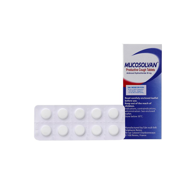 Thuốc tiêu đờm Mucosolvan 30mg | Hộp 20 viên