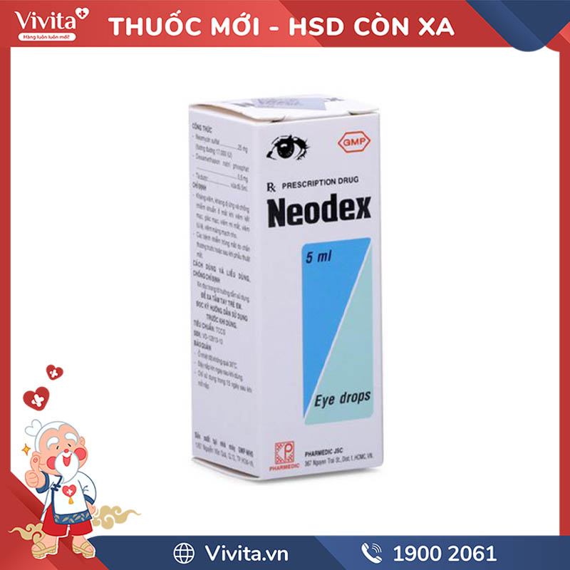 Thuốc nhỏ mắt Neodex | Chai 5ml