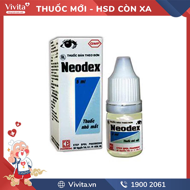 Thuốc nhỏ mắt Neodex | Chai 5ml