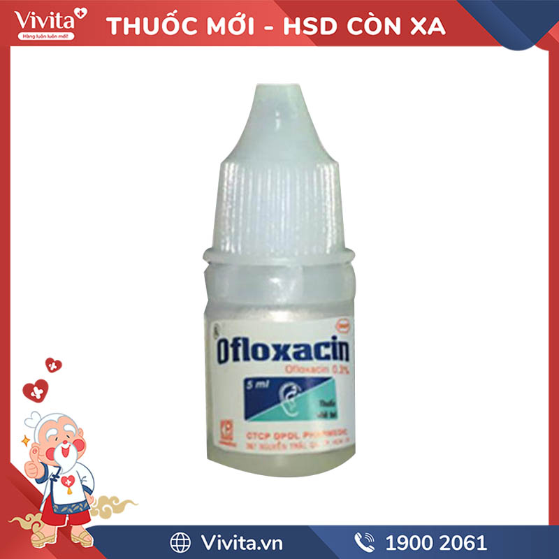 Thuốc nhỏ tai Ofloxacin Pharmedic | Chai 5ml