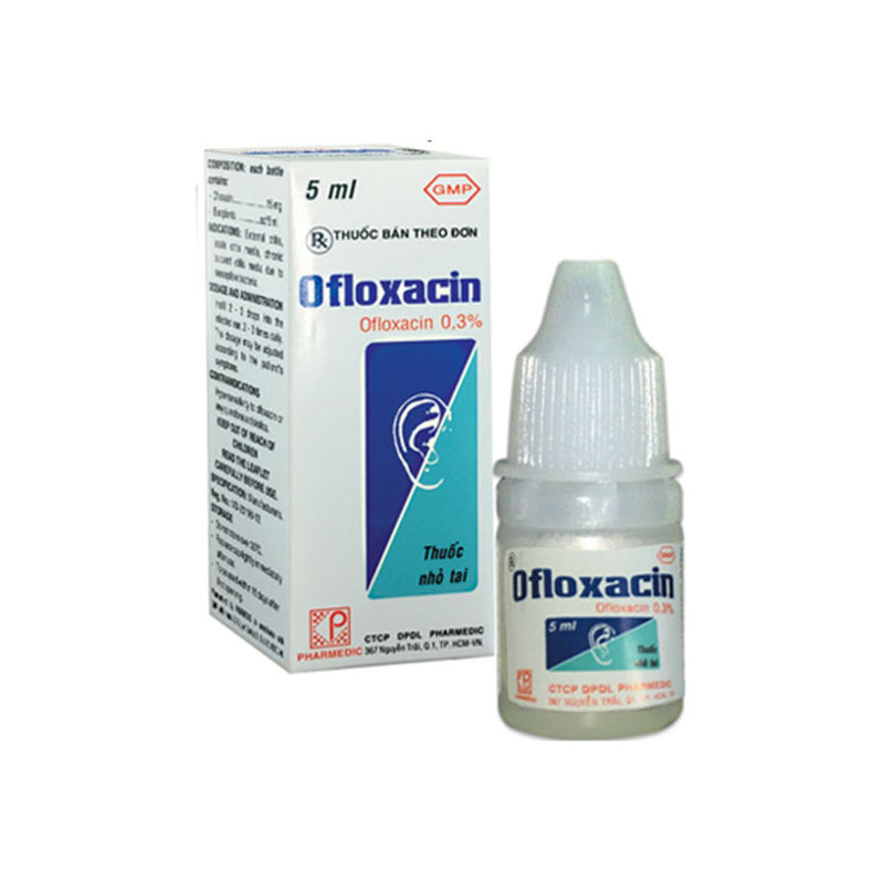 Thuốc nhỏ tai Ofloxacin Pharmedic | Chai 5ml