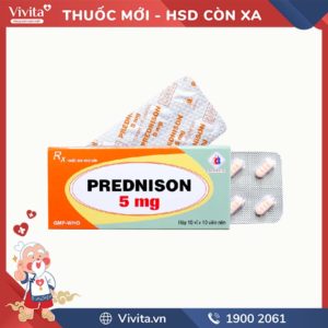 Thuốc kháng viêm Prednison 5mg Domesco