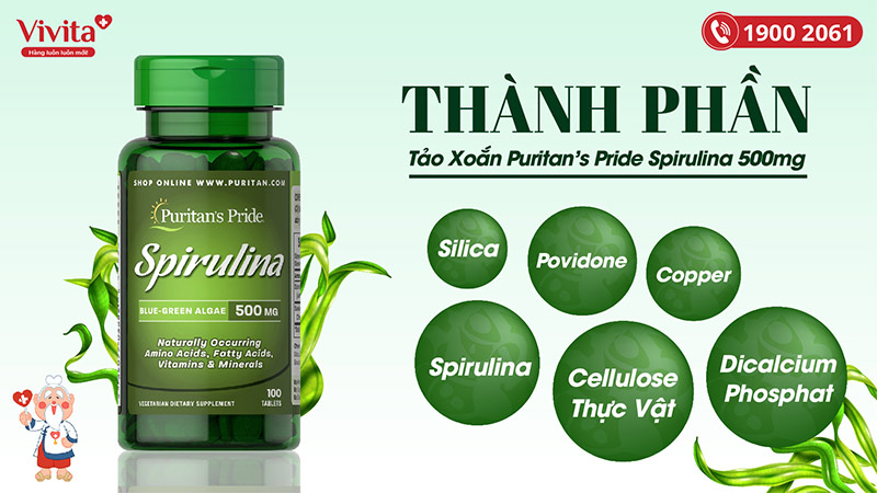 thanh-phan-Puritan's-Pride-Spirulina-500-mg-2