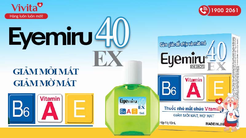 Thuốc nhỏ mắt Eyemiru 40 EX 