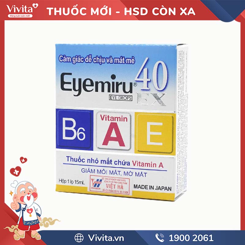 Thuốc nhỏ mắt Eyemiru 40 EX | Chai 15ml