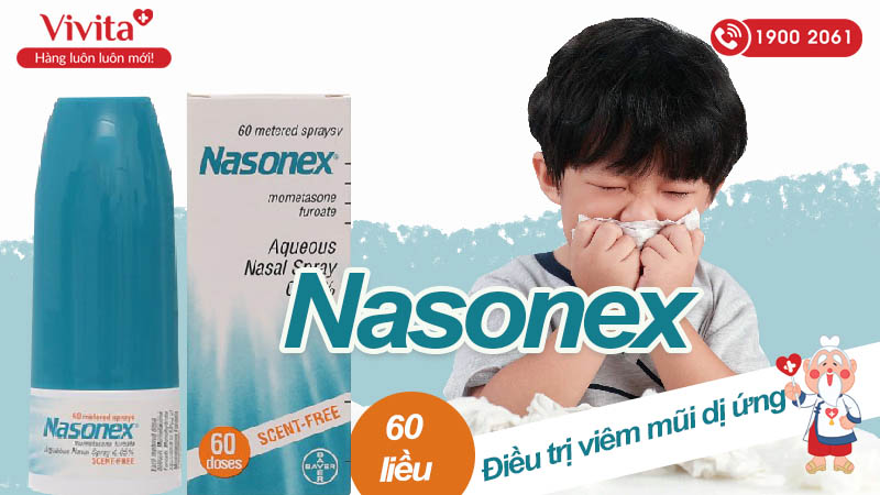 Thuốc xịt mũi trị viêm mũi dị ứng Nasonex 