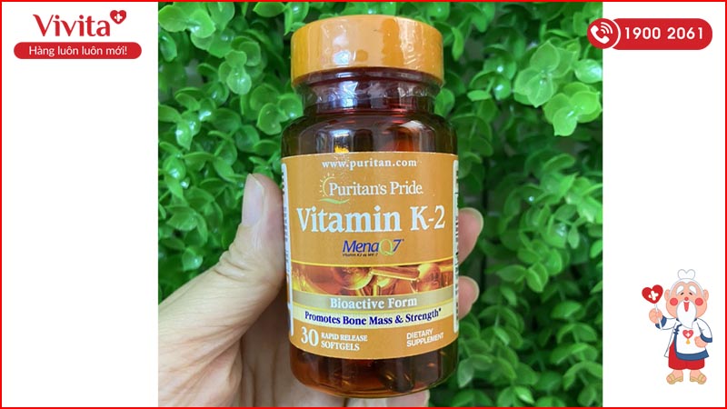 viên uống hỗ trợ chống đông máu Puritan's Pride Vitamin K2