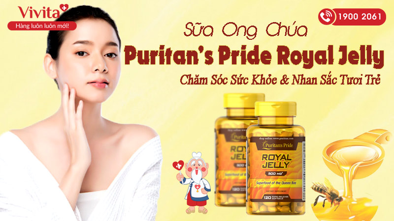 vien-uong-su-ong-chua-puritans-pride-royal-jelly