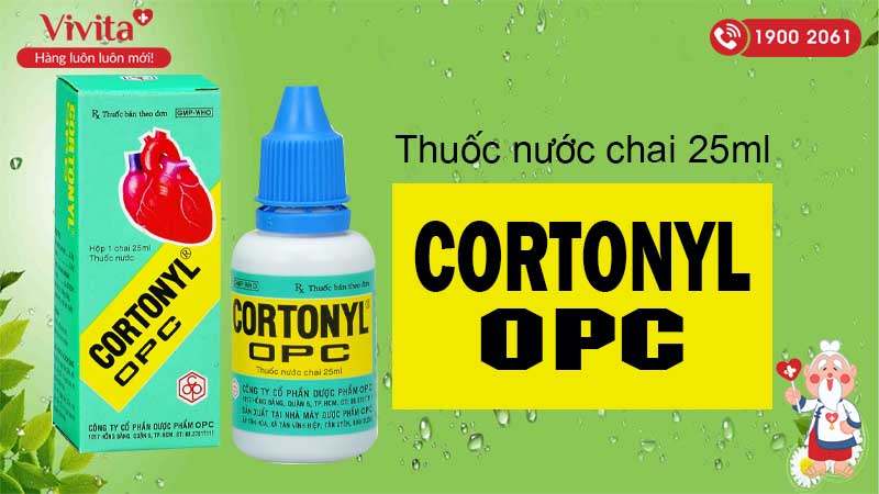 Thuốc nước trợ tim Cortonyl OPC