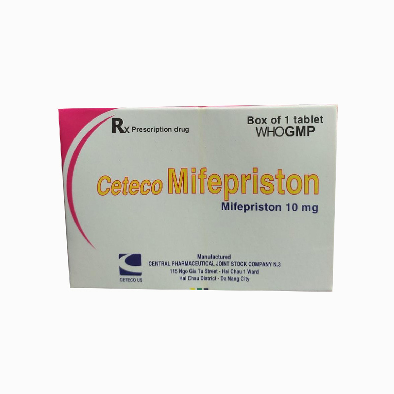 Thuốc tránh thai khẩn cấp Ceteco Mifepriston | Hộp 1 viên